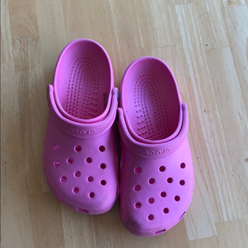 Pink Crocs